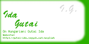 ida gutai business card